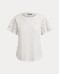 Cotton Slub Jersey-Knit Pullover Top