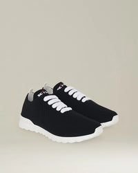 Cashmere Embroidered Black Sneakers