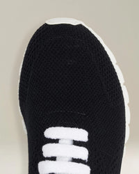 Cashmere Embroidered Black Sneakers