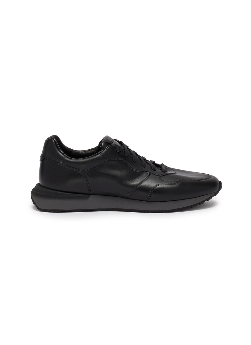 Syros Low top  black leather sneakers