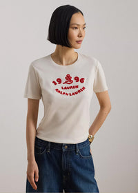 Embroided Logo Cotton Jersey T-Shirt