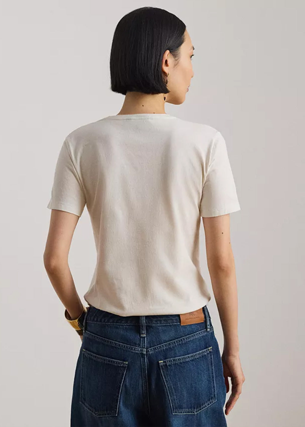 Embroided Logo Cotton Jersey T-Shirt