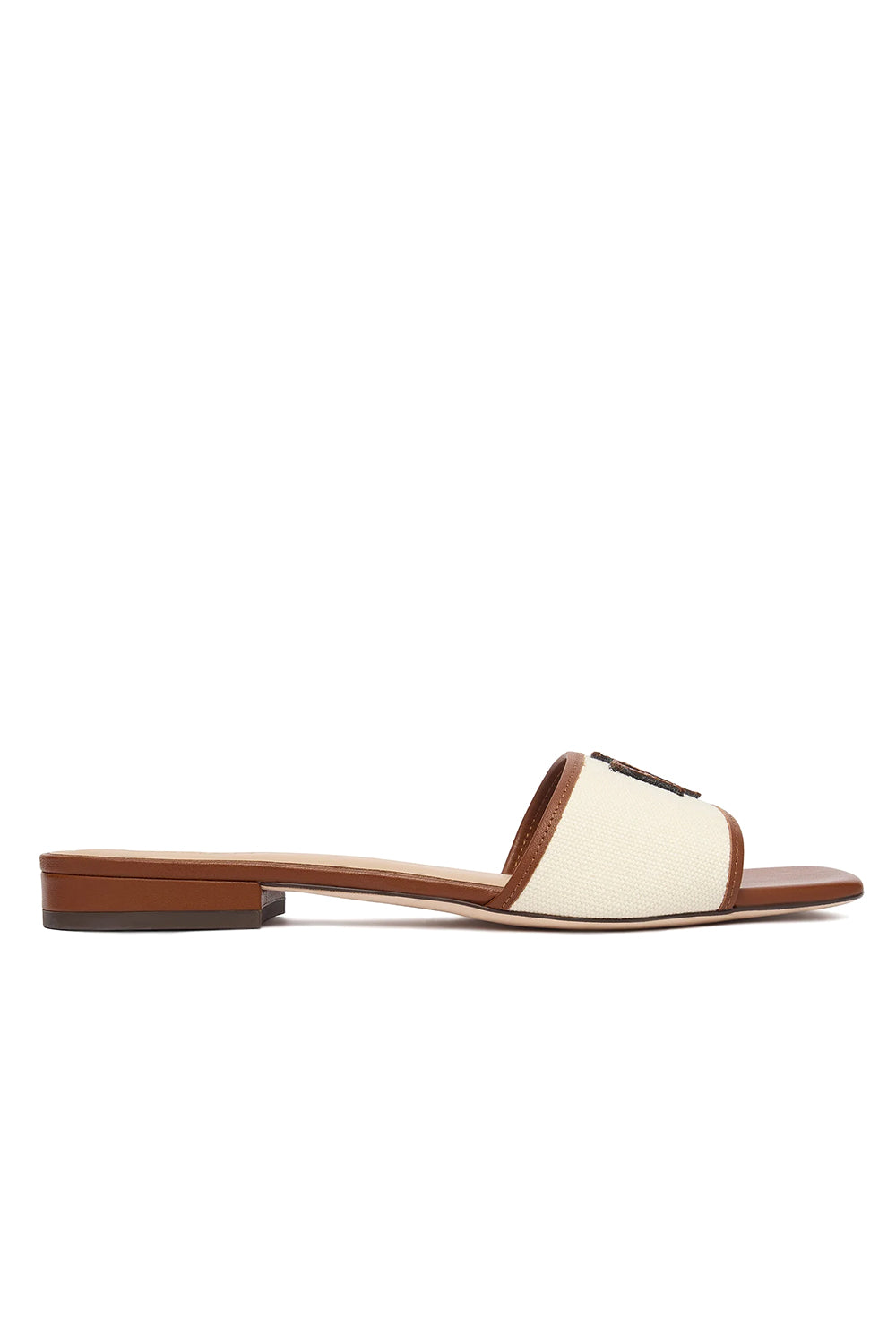 Everley Mule Slide Brown Sandals