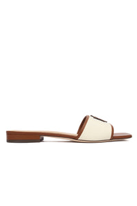 Everley Mule Slide Brown Sandals