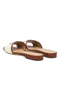 Everley Mule Slide Brown Sandals