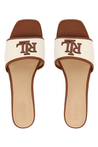Everley Mule Slide Brown Sandals