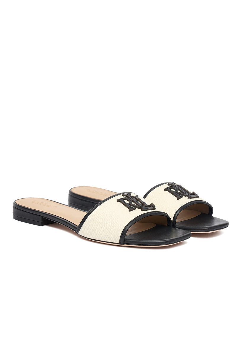 Everley Mule Slide Black Sandals