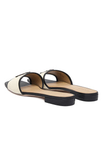 Everley Mule Slide Black Sandals