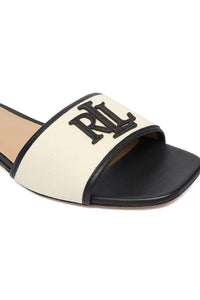 Everley Mule Slide Black Sandals