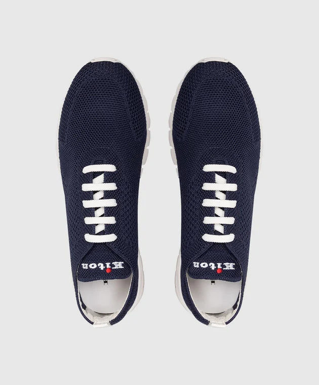Fit Knitted Blue Sneakers