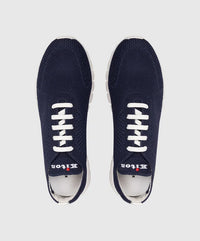 Fit Knitted Blue Sneakers