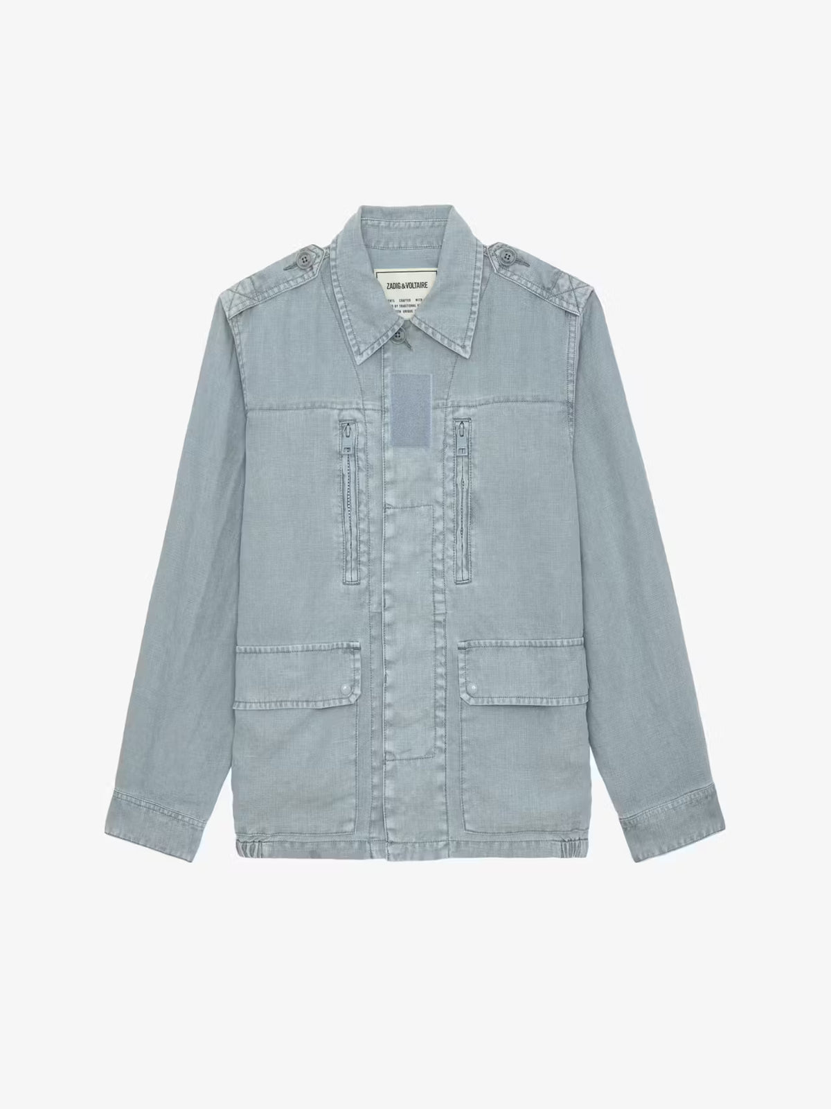 Linen Military Grey Jacket