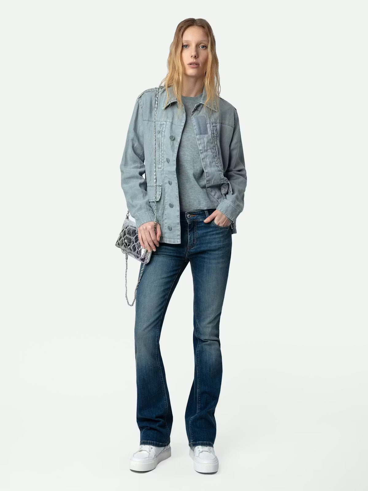 Linen Military Grey Jacket