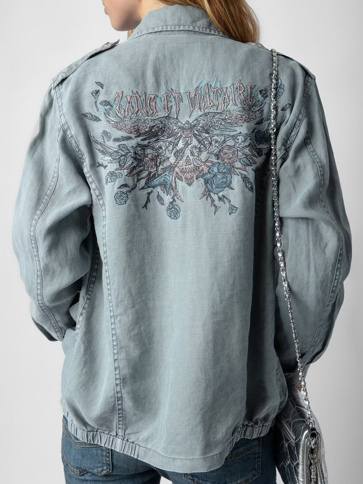 Linen Military Grey Jacket