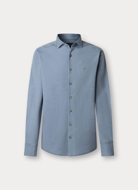 Tailored Fit Light Blue Denim Shirt