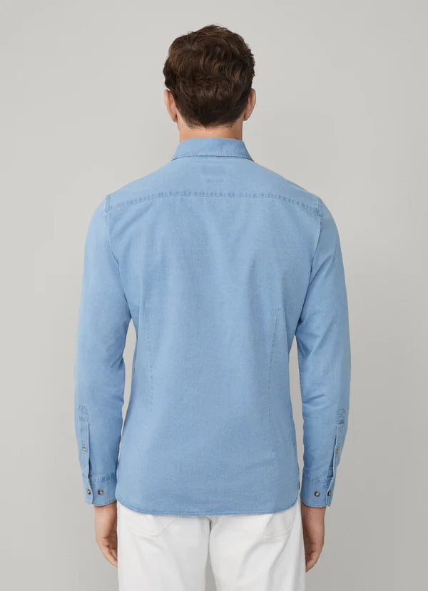 Tailored Fit Light Blue Denim Shirt