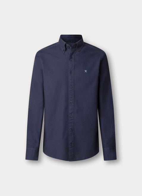 Tailored Fit Garment Dyed Oxford Shirt
