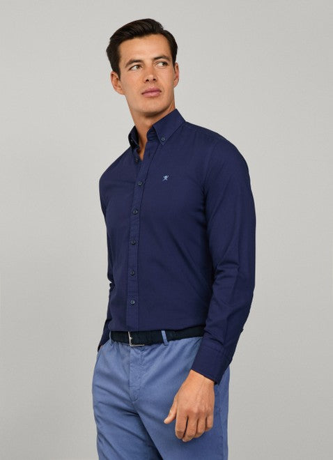 Tailored Fit Garment Dyed Oxford Shirt