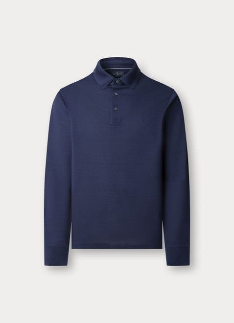 Classic Fit Long Sleeve Mercerised Polo