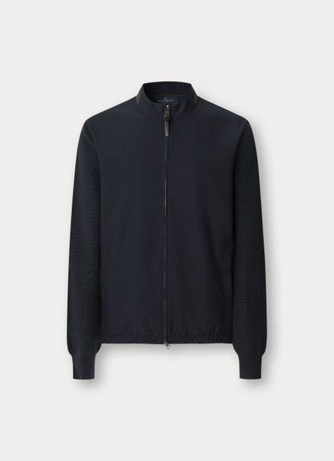 Cotton Knitted Hybrid Cardigan