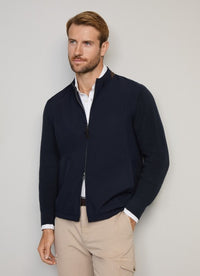 Cotton Knitted Hybrid Cardigan