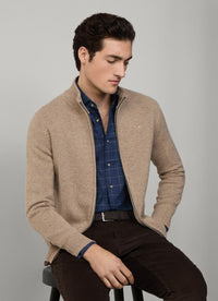 Lambswool Full Zip Cardigan