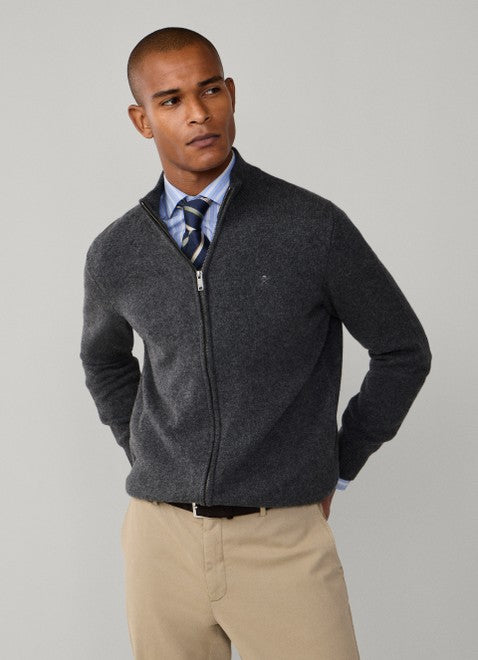 Lambswool Full Zip Cardigan