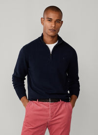 Lambswool Quarter Zip Jumper