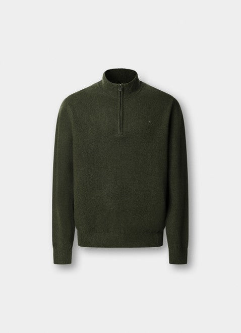 Lambswool Quarter Zip Jumper