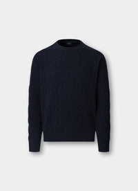 Lambswool Cable Crew-Neck Jumper