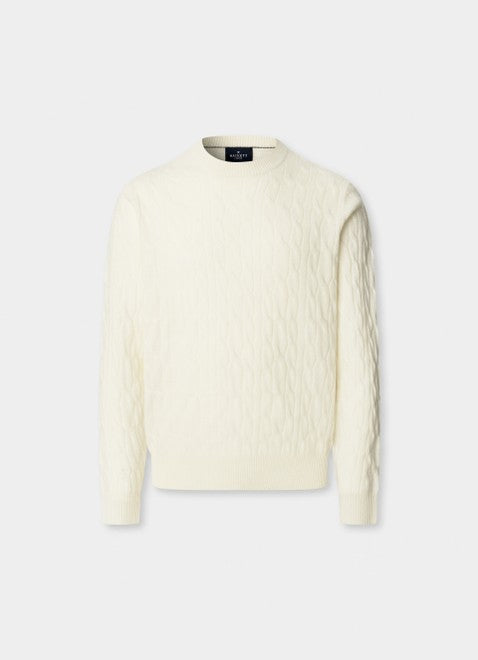 Lambswool Cable Crew-Neck Jumper