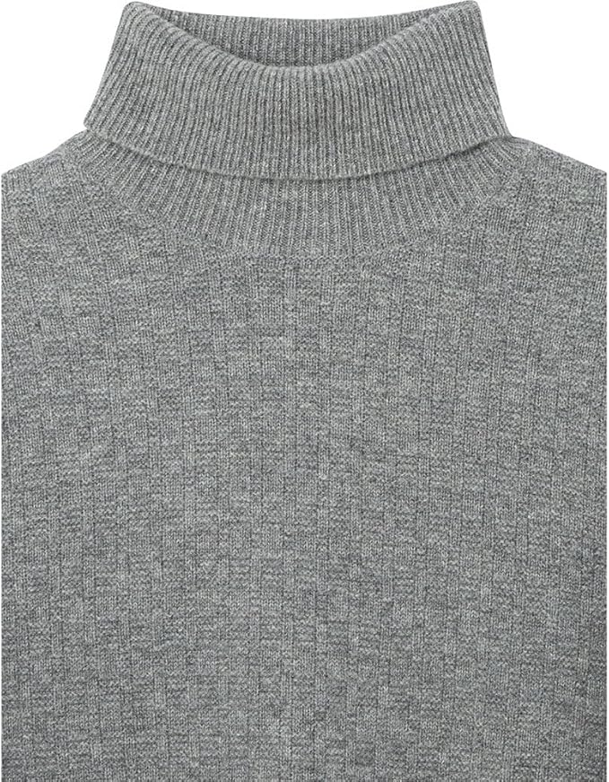 H Stitch Roll Neck Navy Sweater