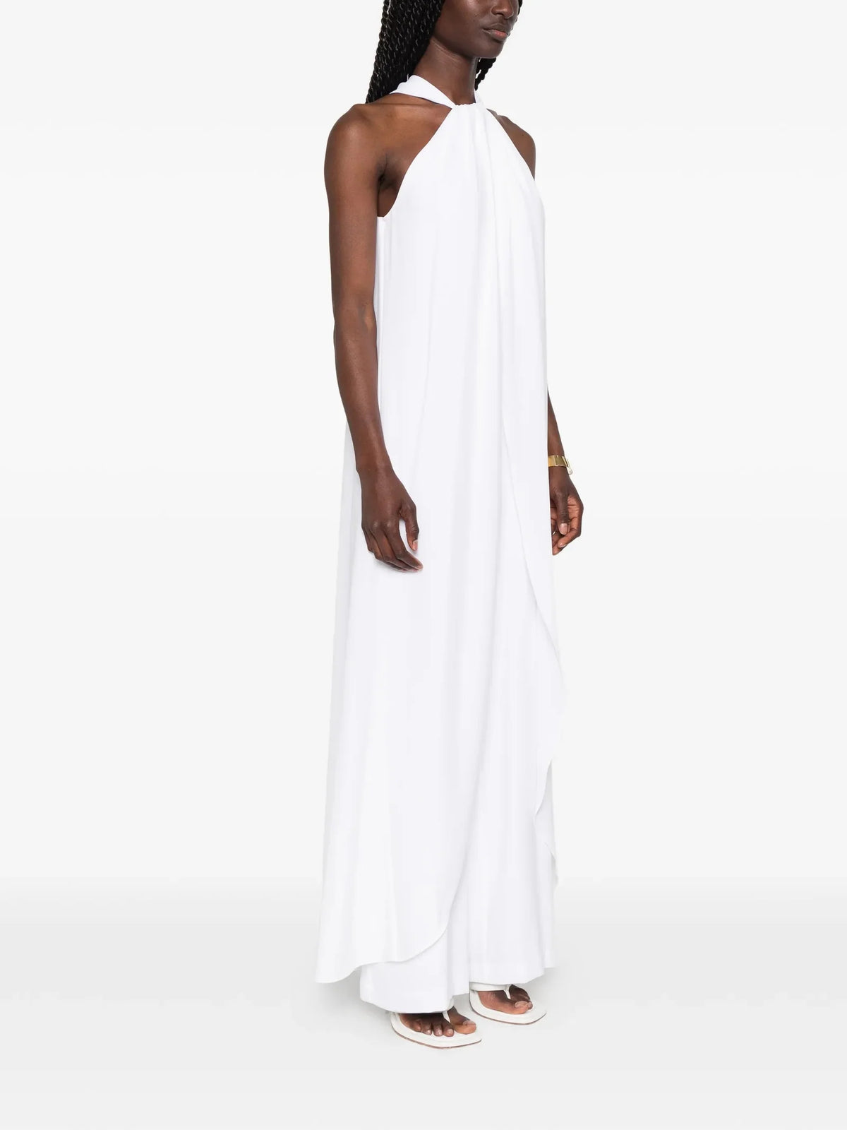 Halterneck Draped Jumpsuit