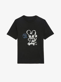Happy Mouse Black T-Shirt