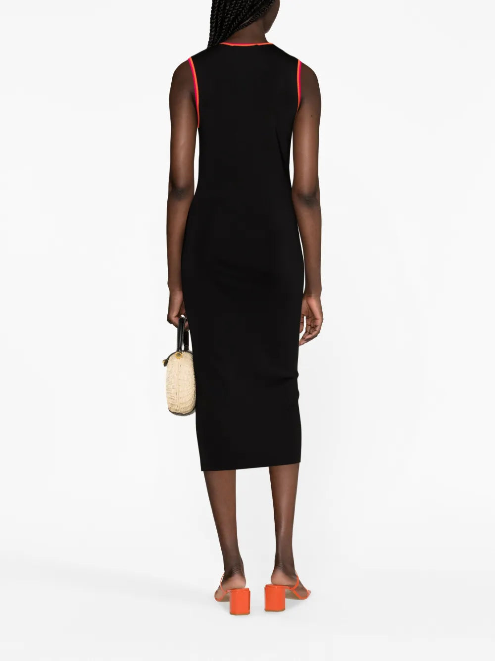 Knitted Black Midi Dress