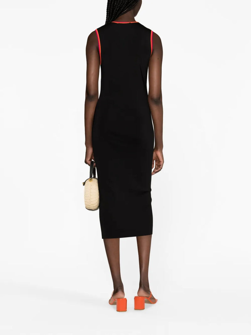 Knitted Black Midi Dress