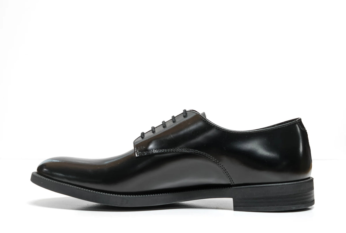 Laced Black Shoe