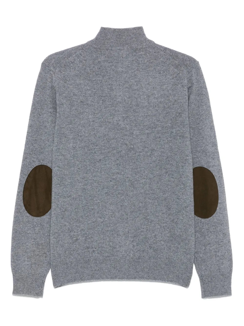 Lambswool Fzip Blue Knitwear