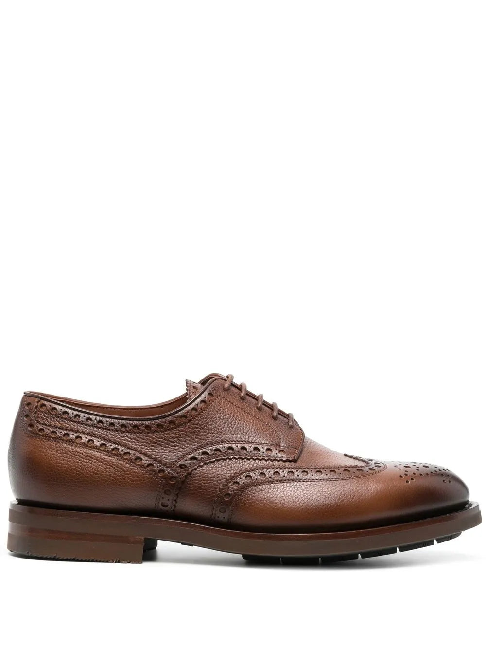 Leather Brown Derby Shoes