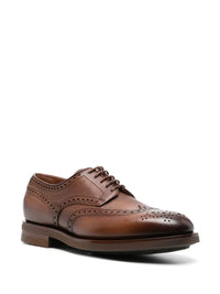 Leather Brown Derby Shoes