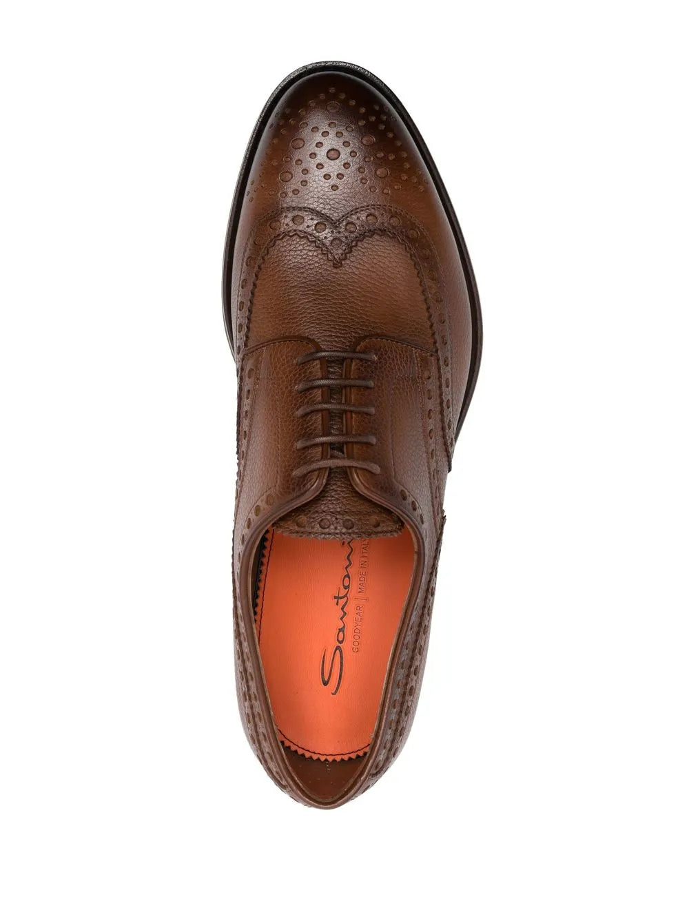 Leather Brown Derby Shoes