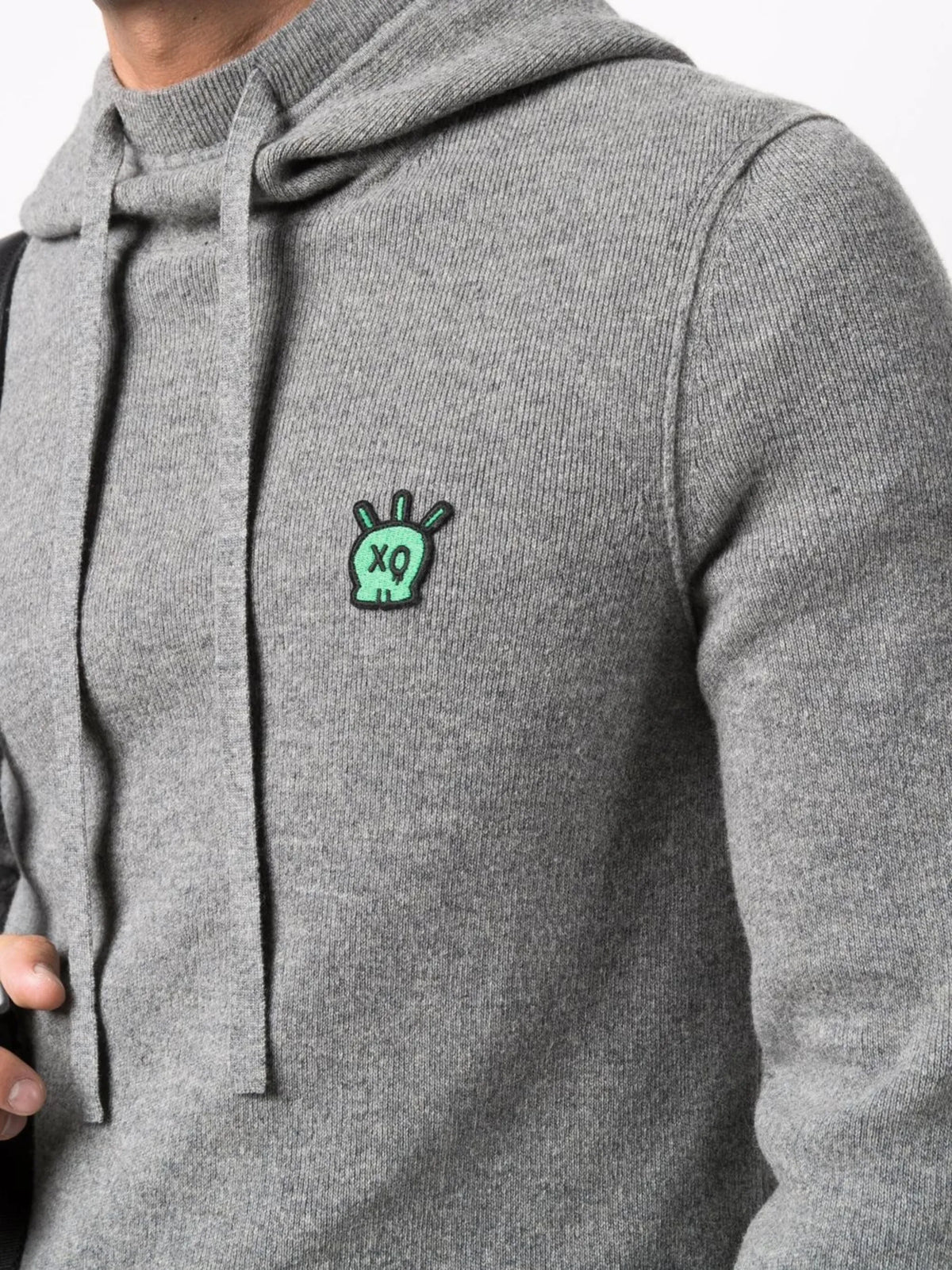 Logo-Plaque Grey Sweatshirt