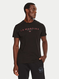 Logo Print Black T-Shirt