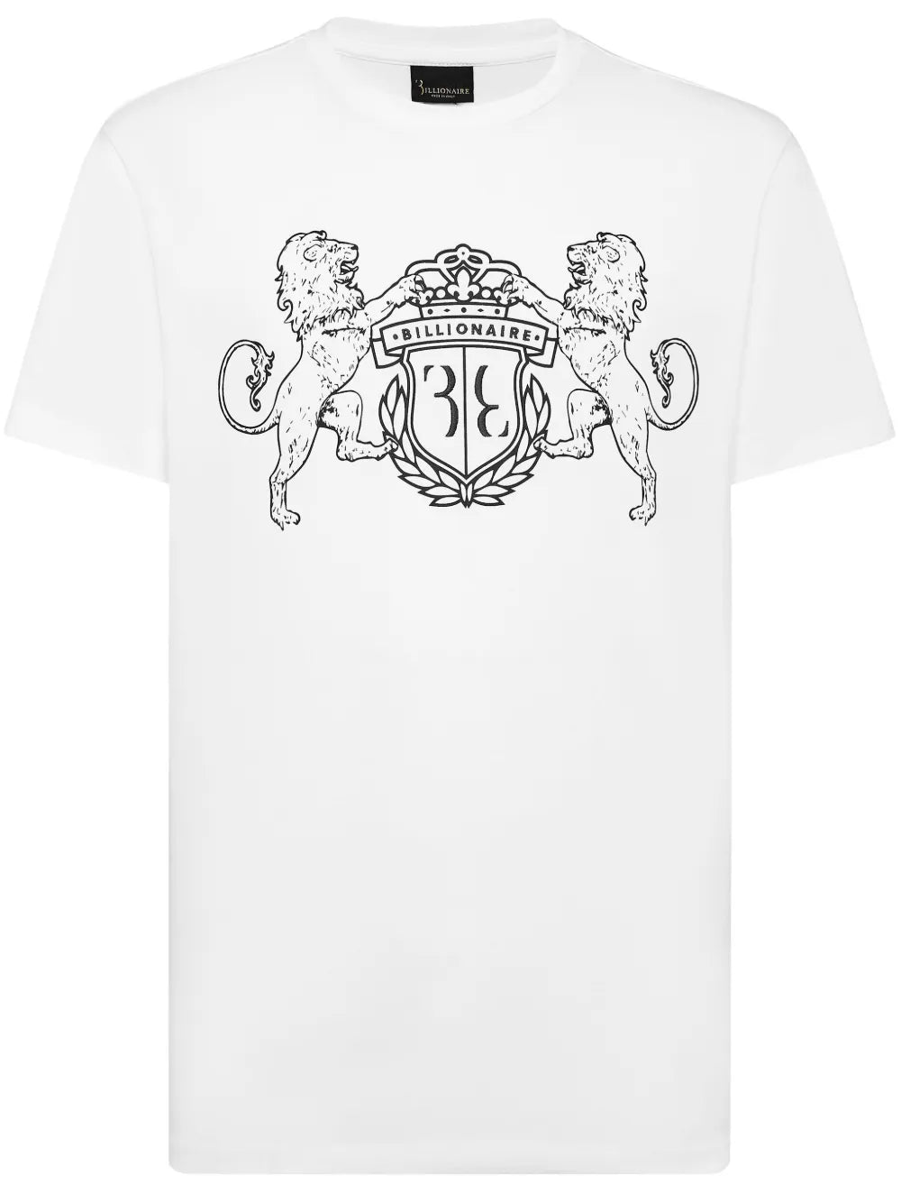 Logo-Embroidered White T-Shirt