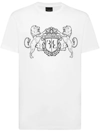 Logo-Embroidered White T-Shirt