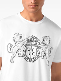 Logo-Embroidered White T-Shirt