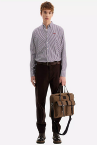 SHIRT L/S STRIPED POPLIN