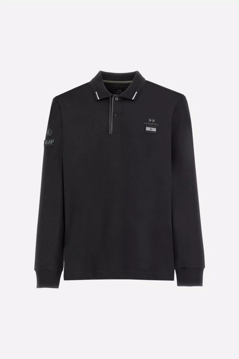 L/S POLO SILKY FINISH JERS