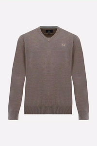 V NECK SWEATER MERINO WOOL