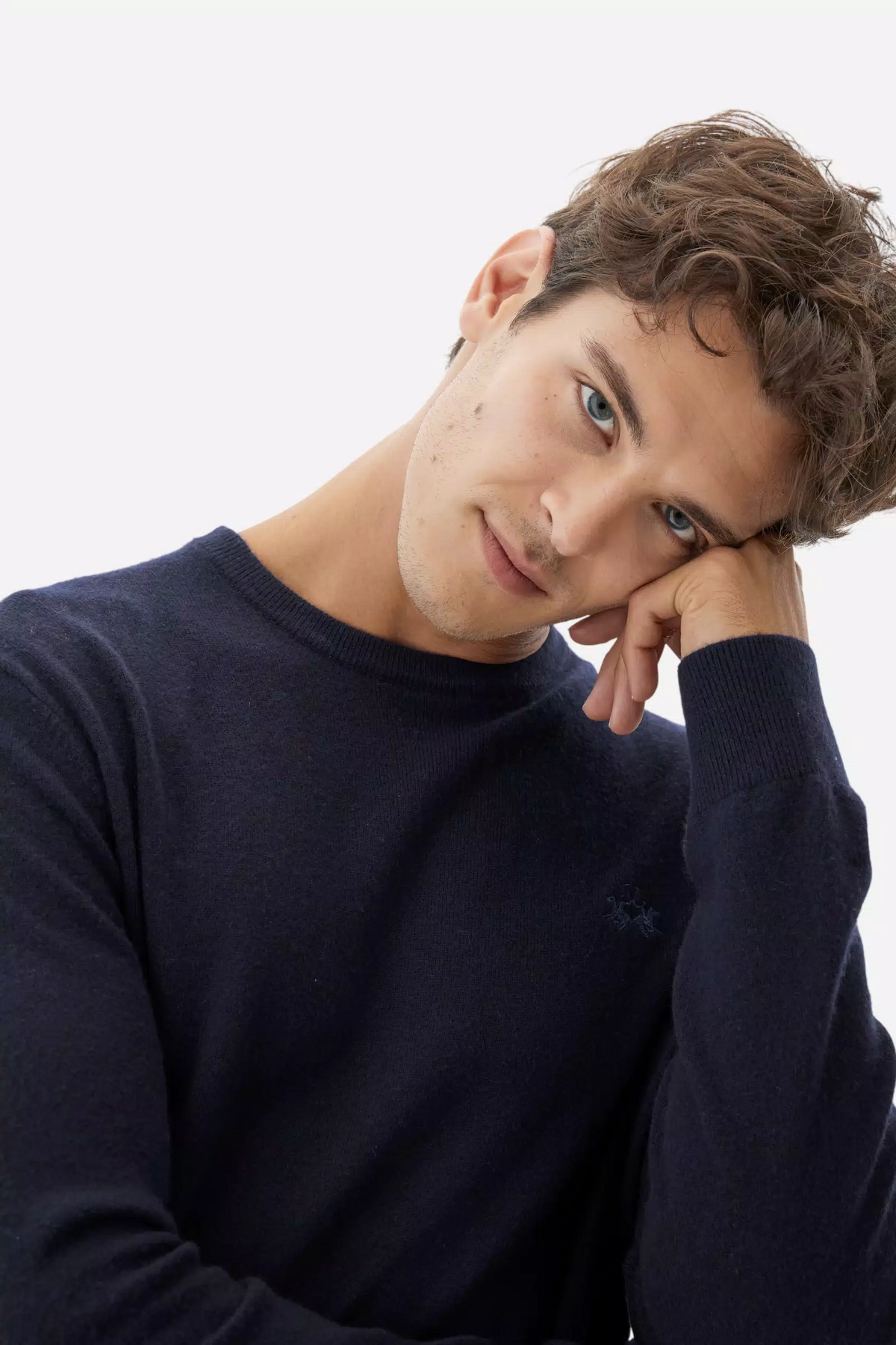 CREW NECK SWEATER WOOL CAS